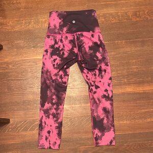 lululemon athletica Vibrant Pink and Purple Leggings